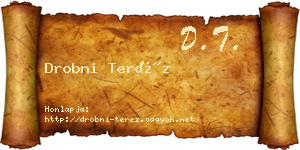 Drobni Teréz névjegykártya